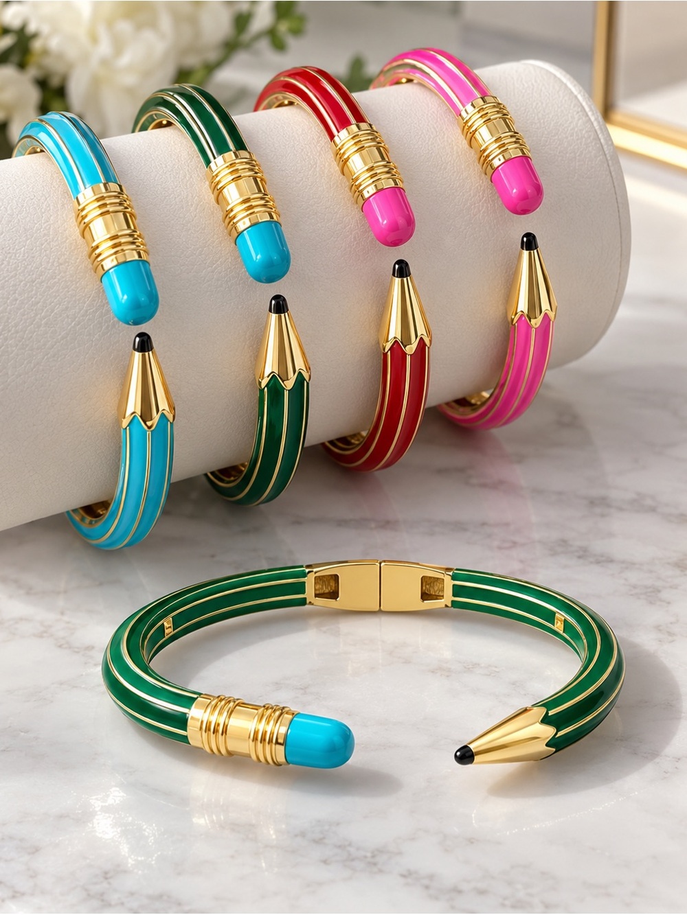 Pencil-Style Bracelets in Various Colors ✨